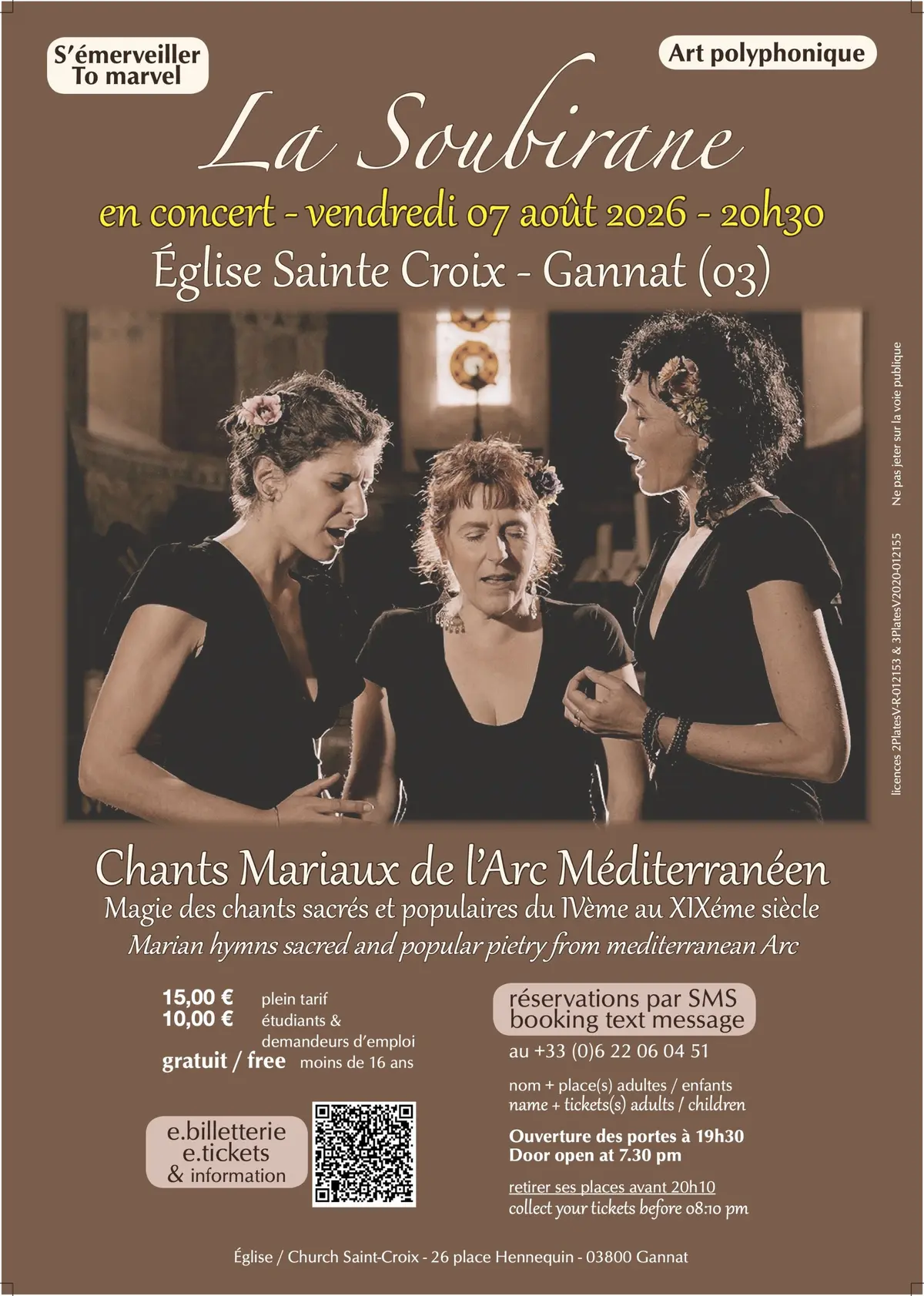 La Soubirane Chants mariaux de l'Arc méditerranéen S'émerveiller - polyphonies