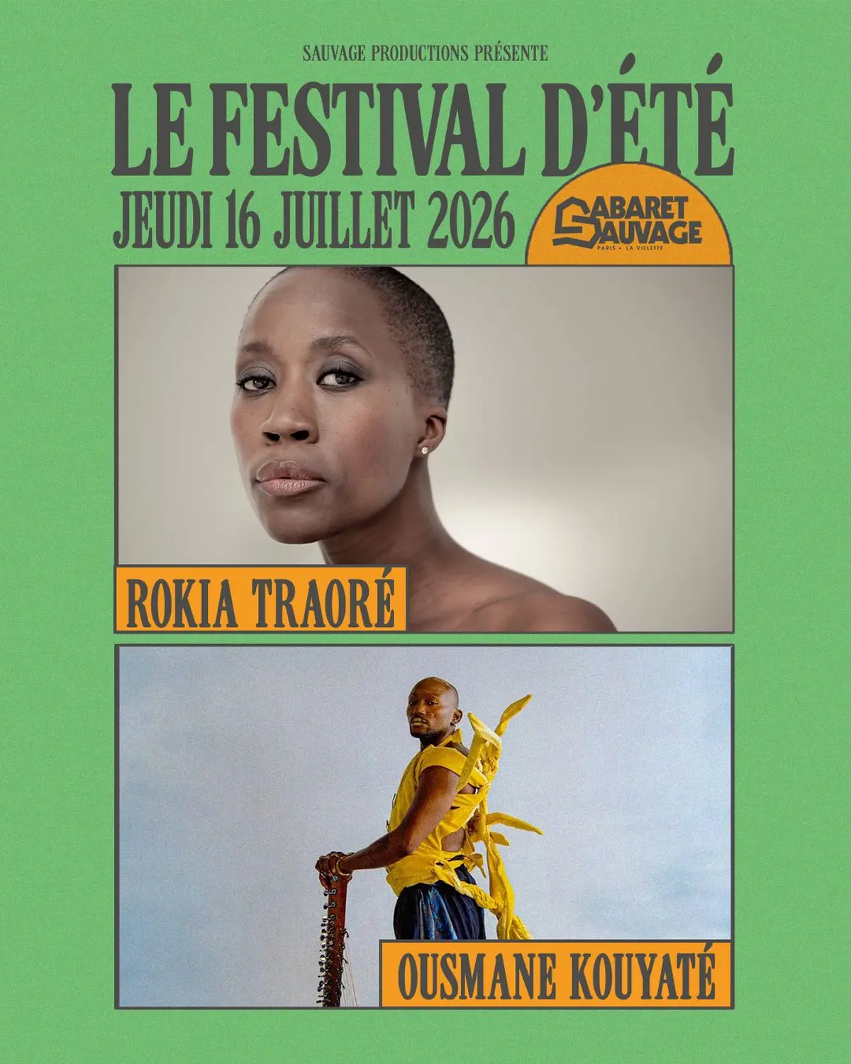 Festival d’Été du Cabaret Sauvage • Rokia Traoré I Ousmane Kouyaté