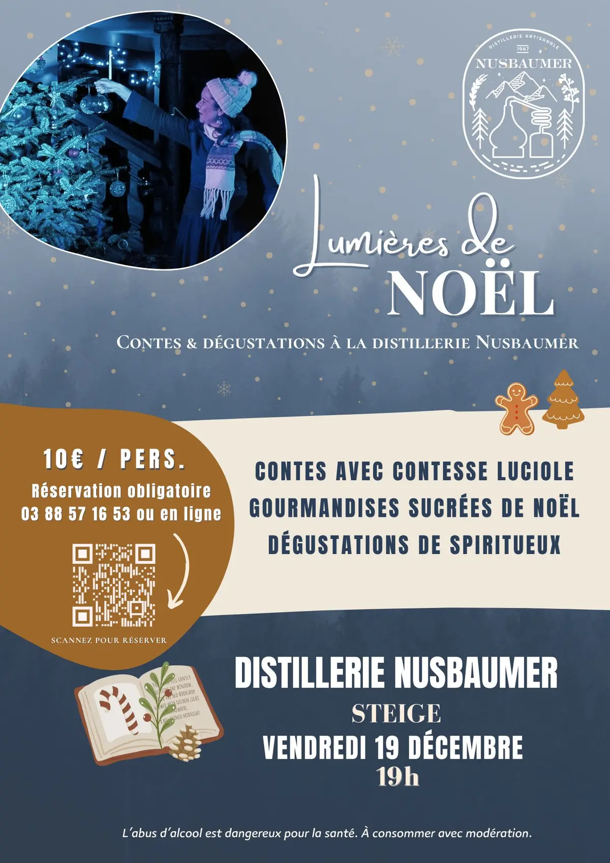 Lumières de Noël, Contes & dégustations à la distillerie Nusbaumer