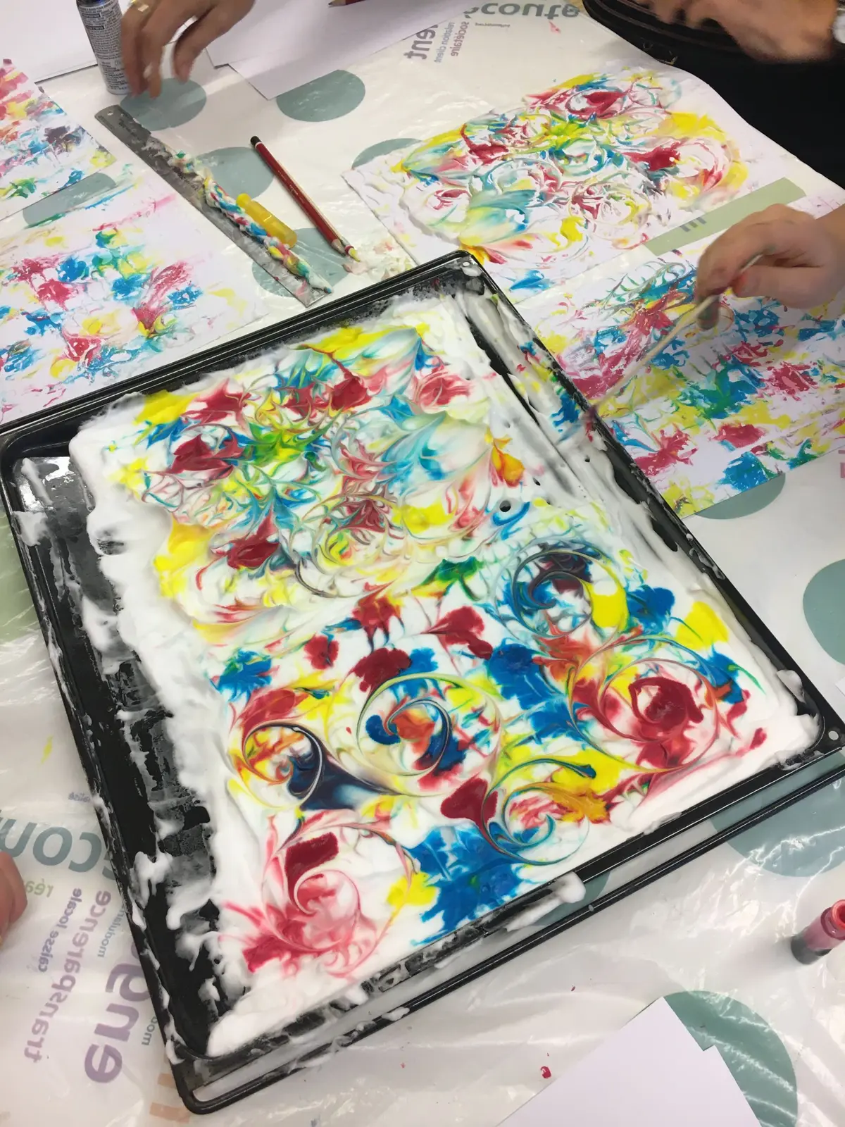 Atelier ENFANT : Fabrication de papier marbré