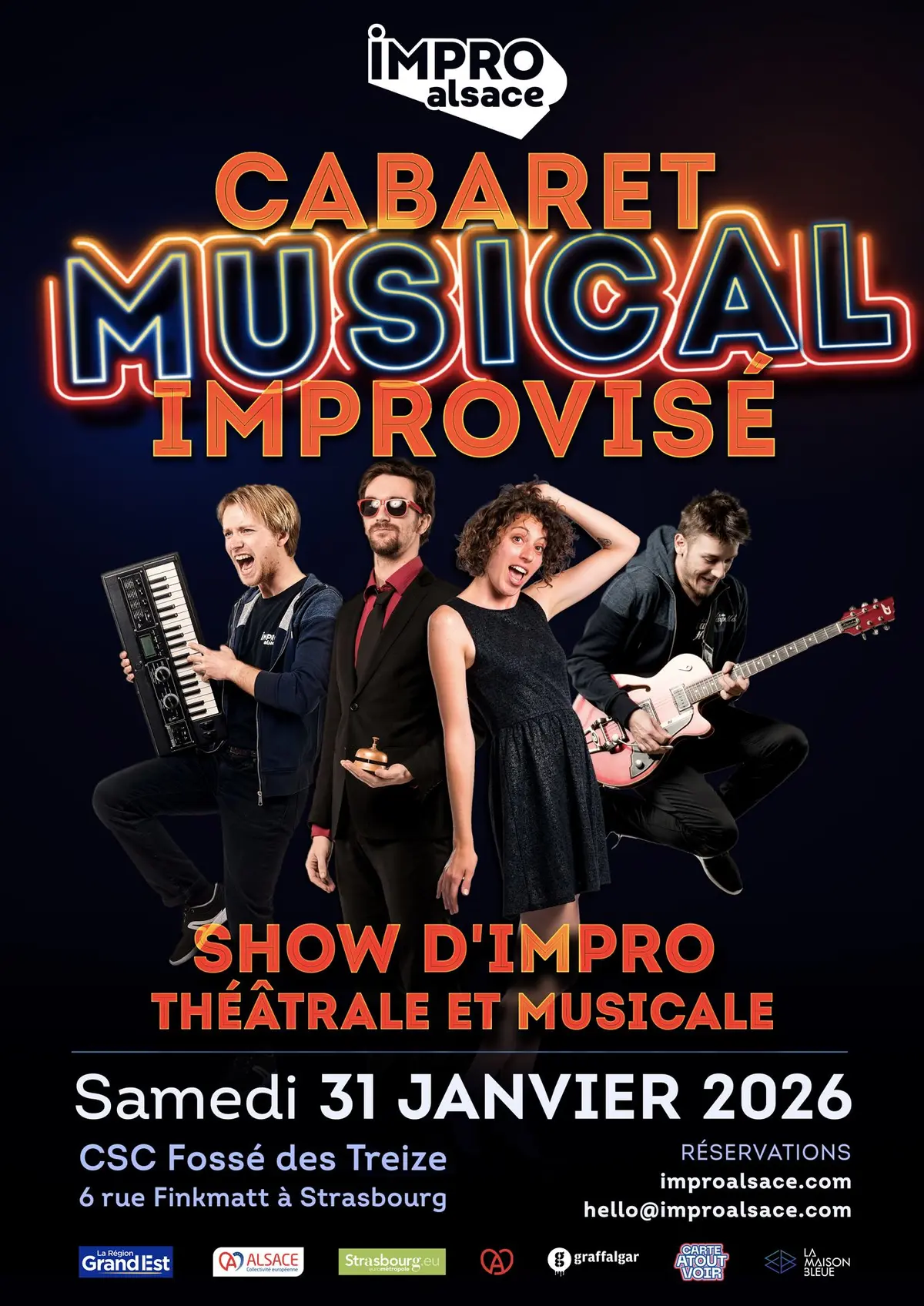 Show d'IMPRO Alsace : Cabaret musical improvisé