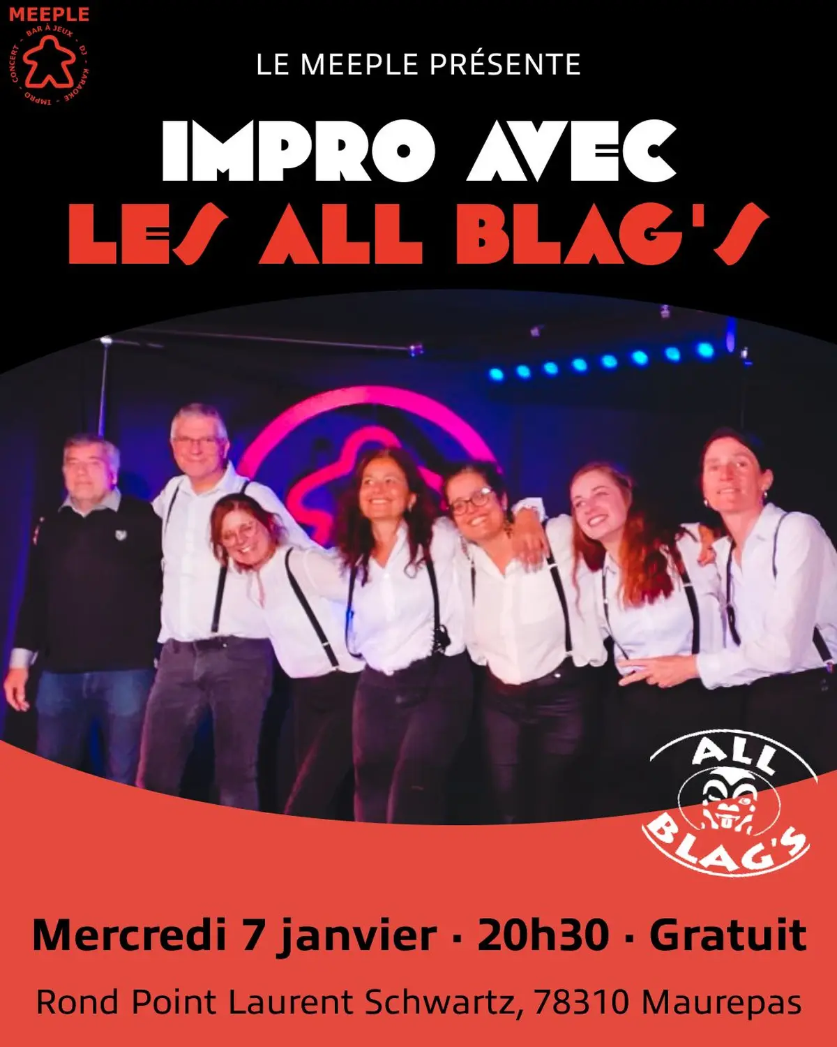 Impro avec Les All Blag's au Meeple