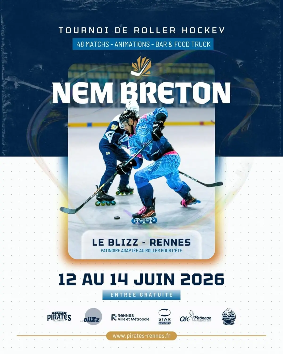 Tournoi Nem Breton : trois jours de roller hockey au Blizz à Rennes