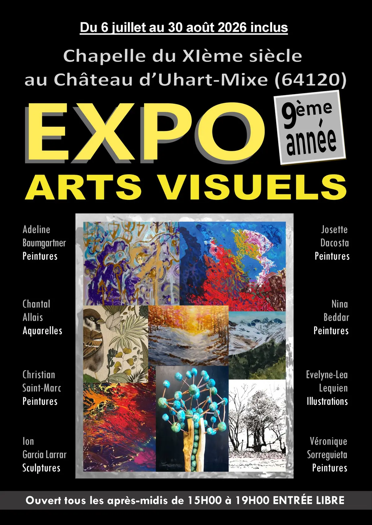Exposition d'Art à la Chapelle du château d’Uhart-Mixe