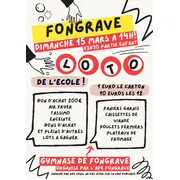 Loto de l'école, organisé par l'APE