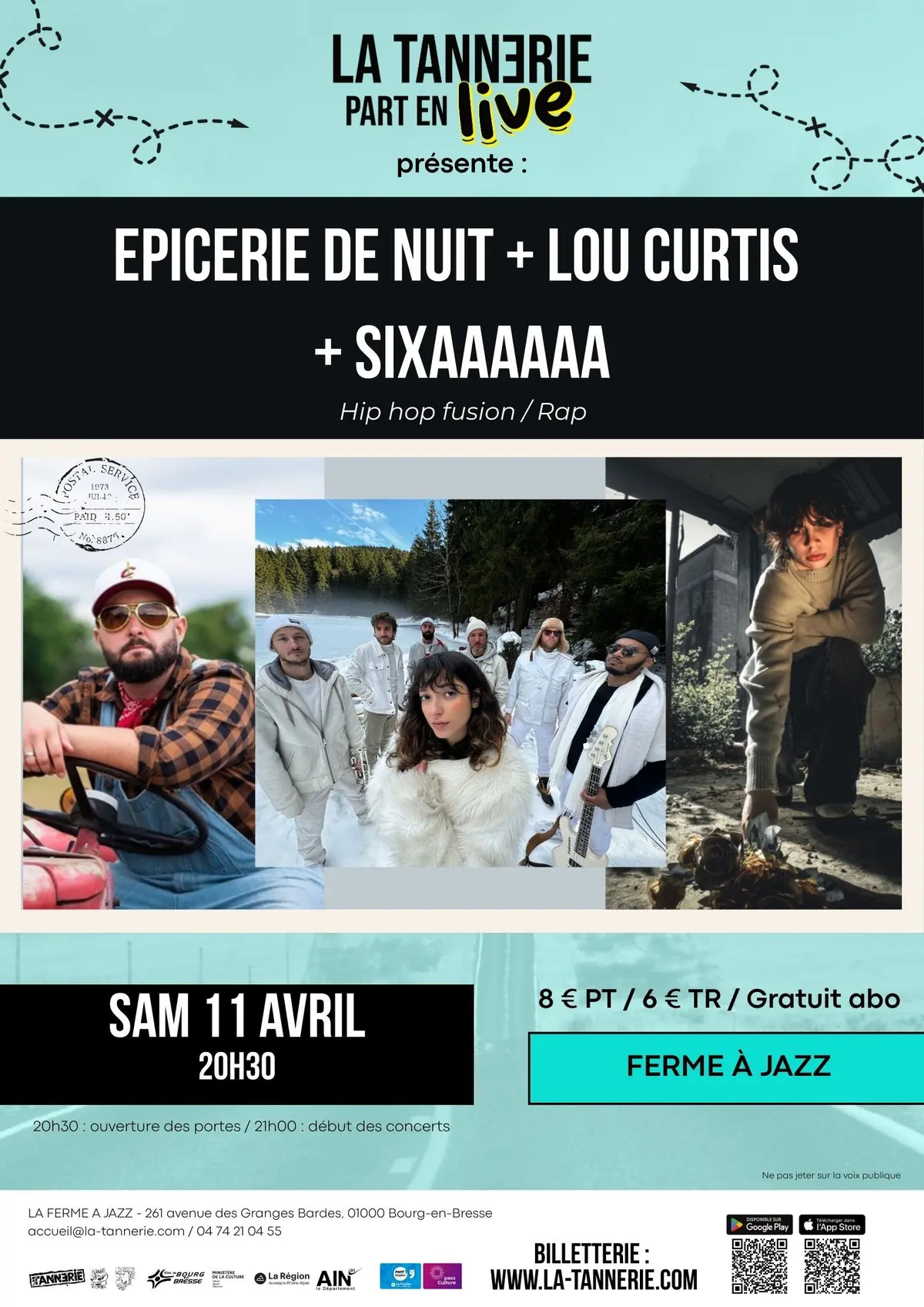 Epicerie de Nuit + Lou Curtis + SIXAAAAAA