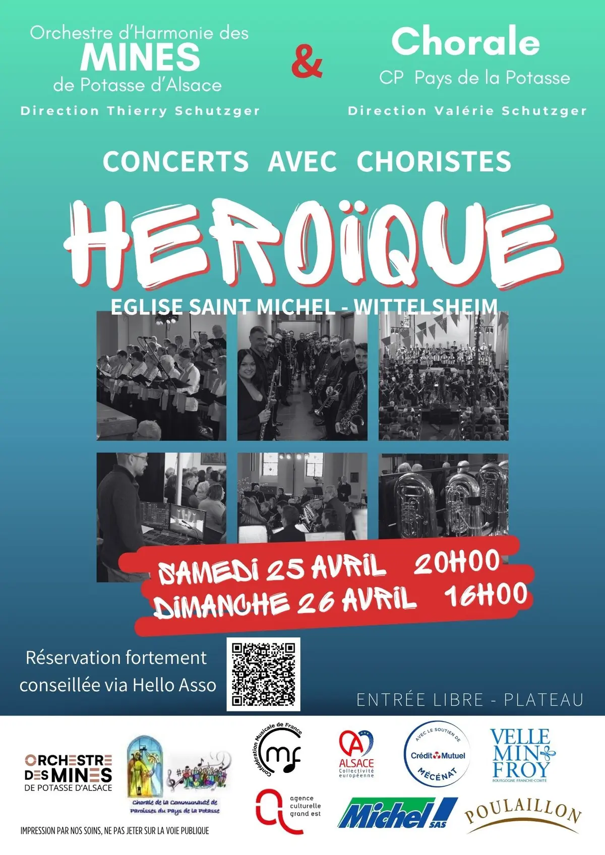 Concerts avec Choristes HEROIQUE