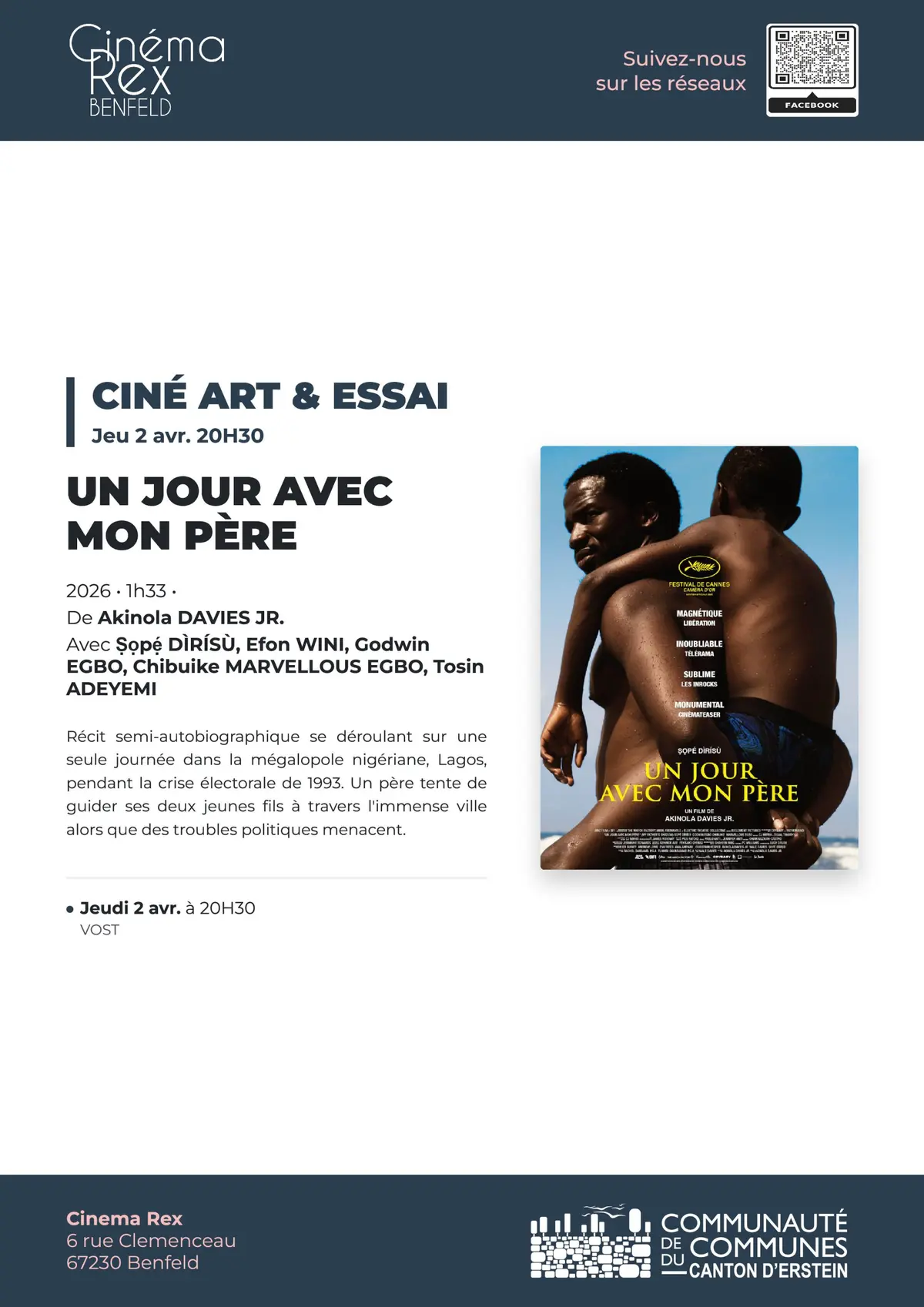 [Cinéma] Art & Essai : Un jour avec mon père