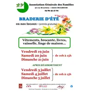 Braderie d'été (en deux sessions)