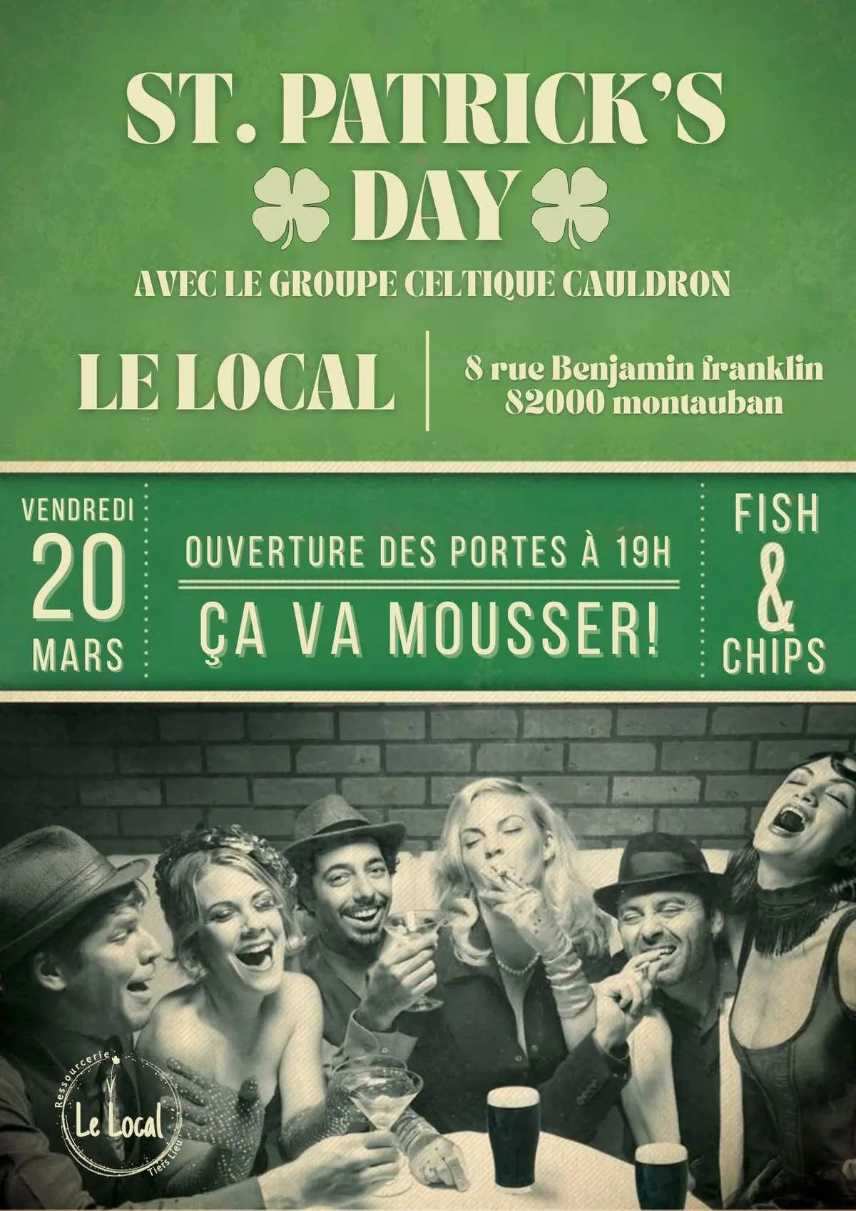 Soirée spéciale saint Patrick