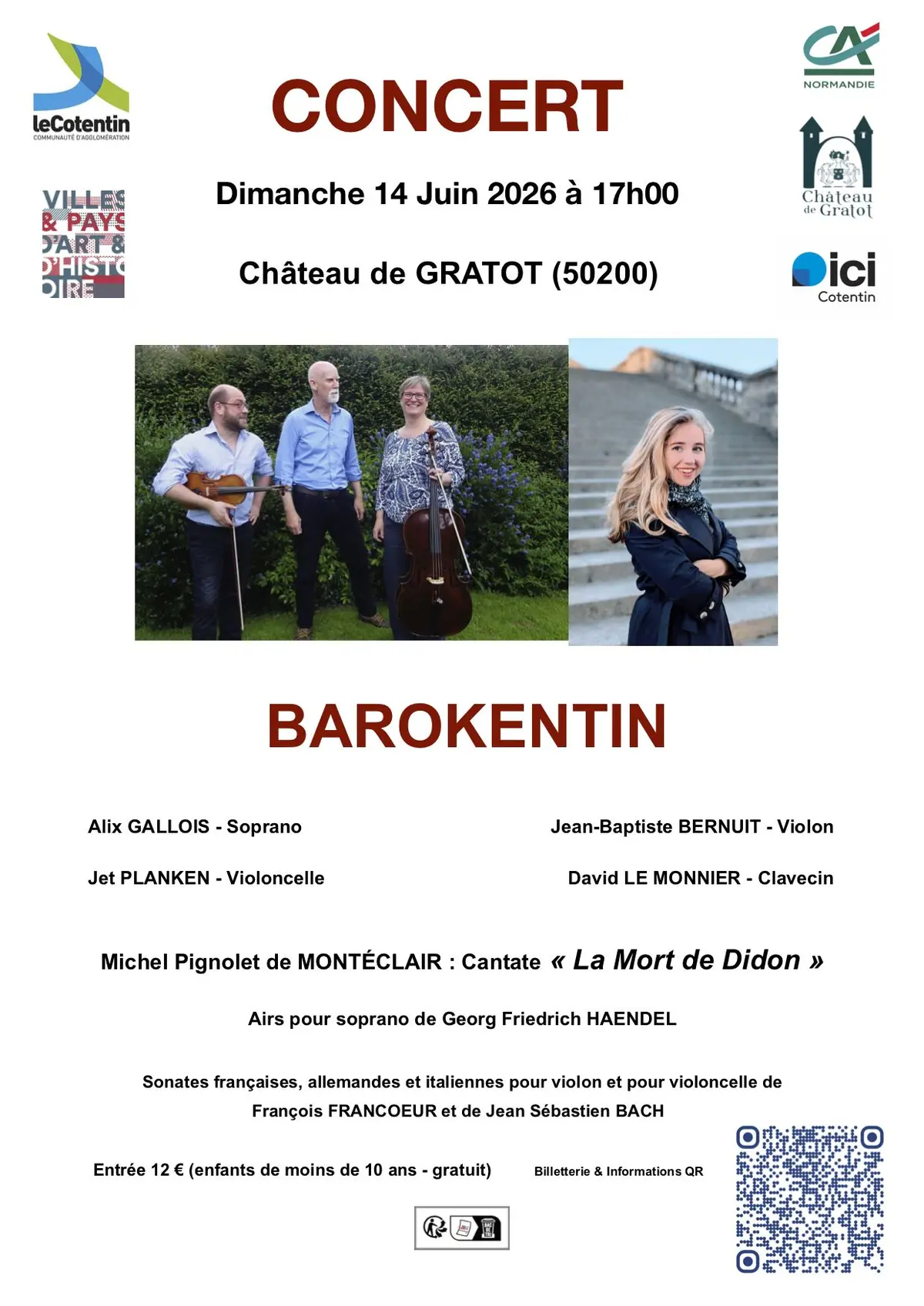 Concert de musique baroque - Ensemble BAROKENTIN