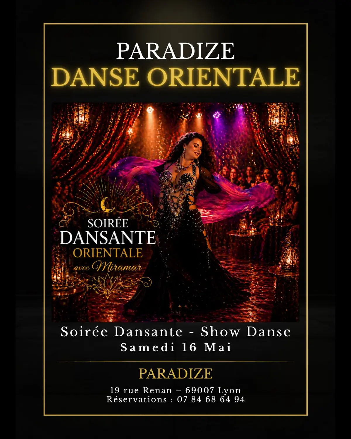 Soirée dansante orientale avec show 