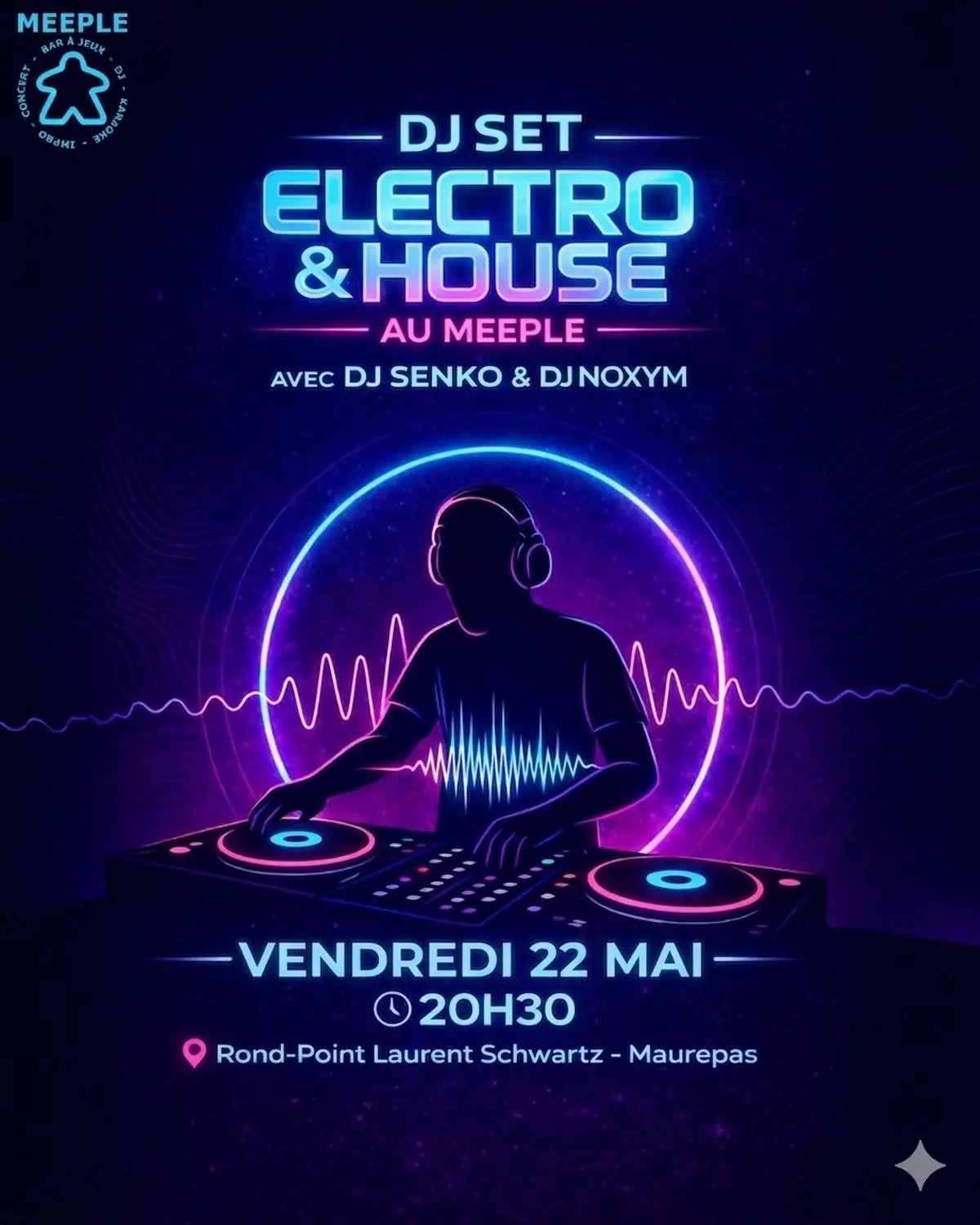 DJ Set Electro & House au Meeple