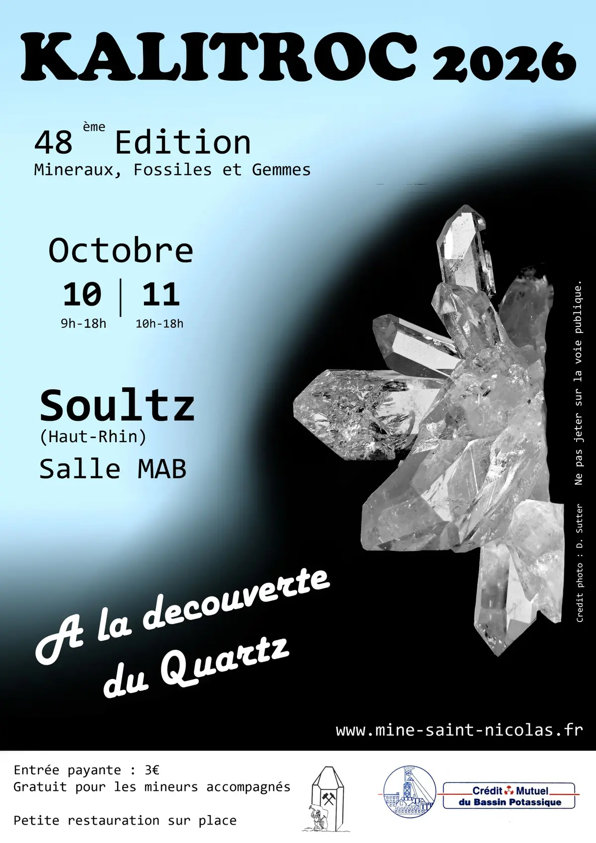 KALITROC-48ème salons des minéraux, fossiles et gemmes.