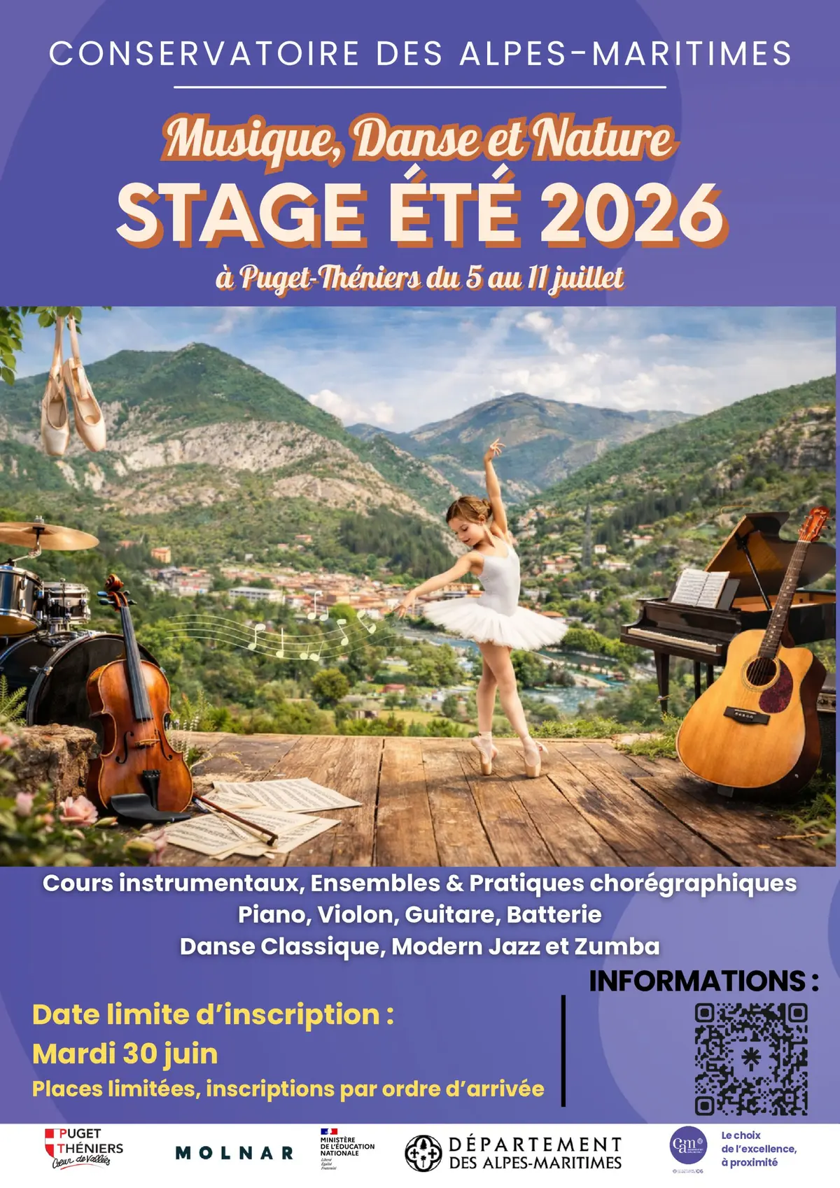 Stage d'été Musique, Danse et Nature
