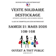 Vente solidaire déstockage  -Secours Populaire 