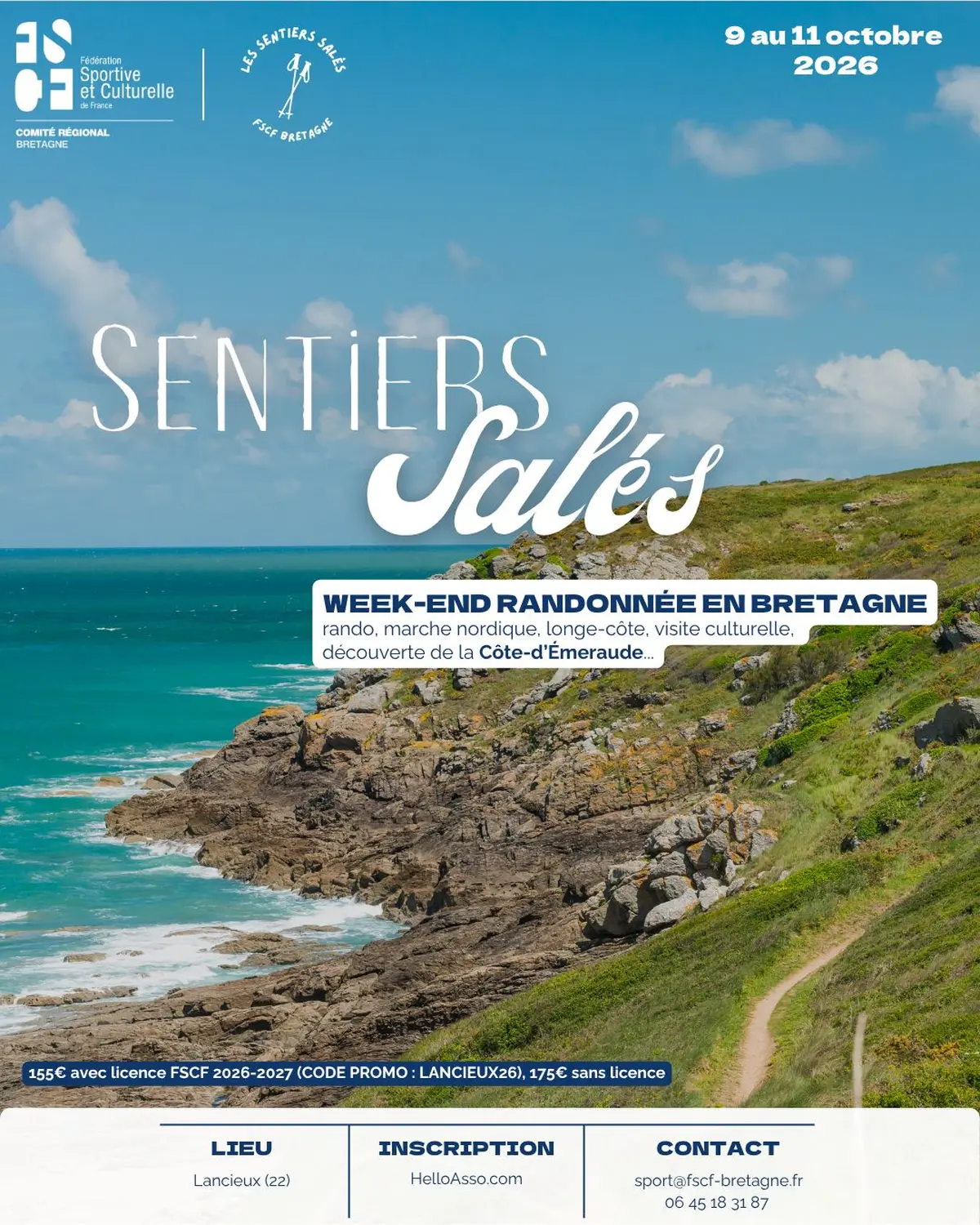 Les Sentiers Salés FSCF - Week-end randonnée en Bretagne