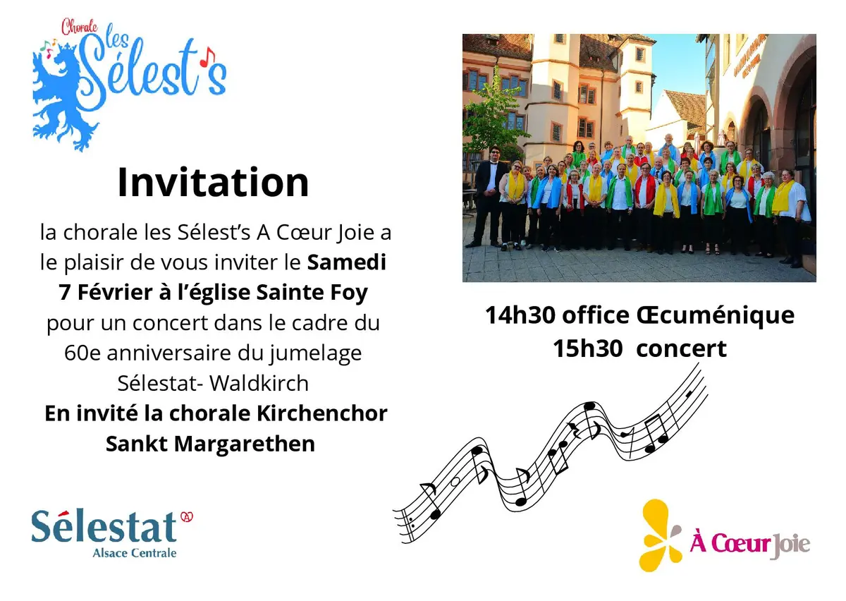 Concert pour le jumelage Sélestat  Waldkirch 