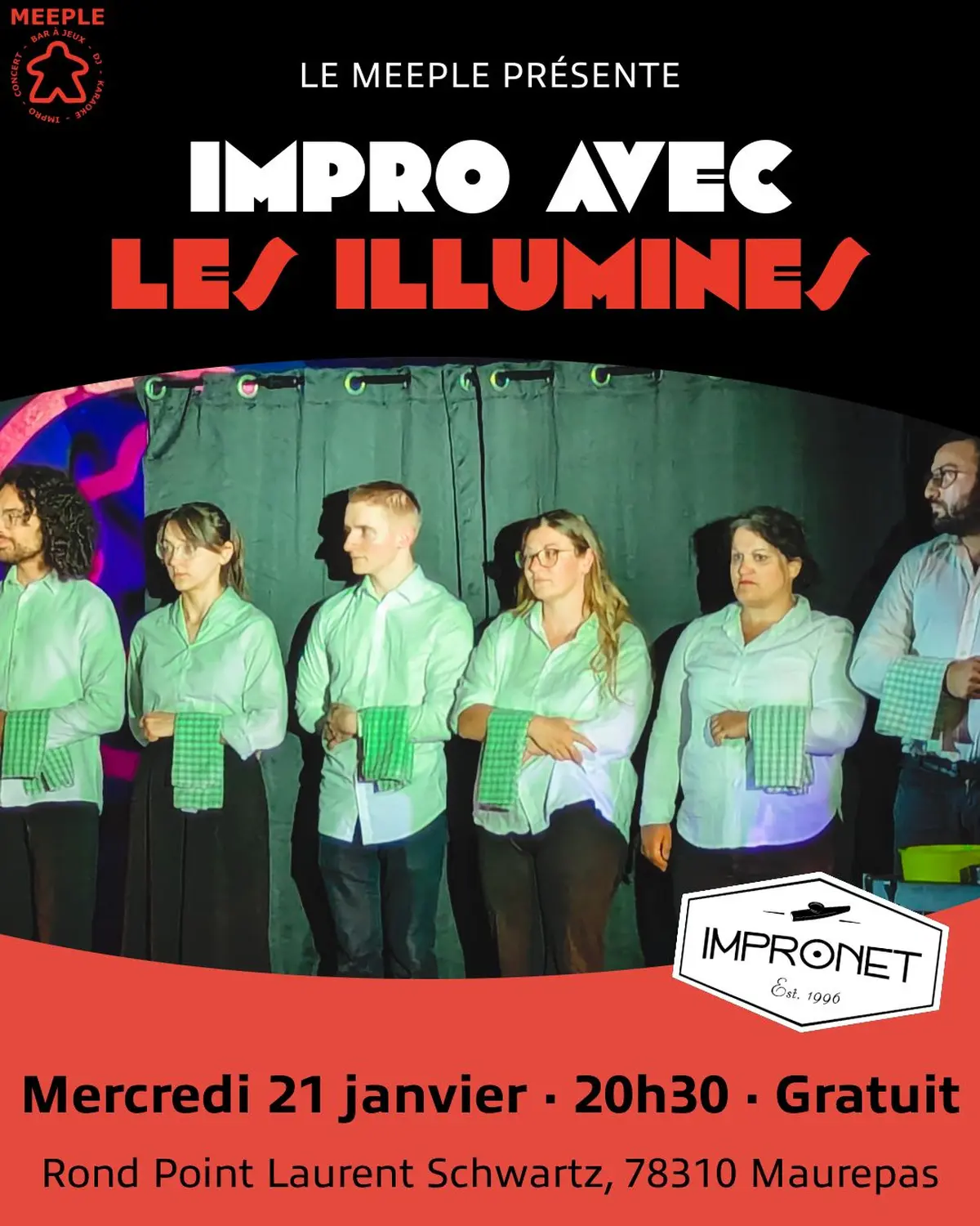 Impro avec Les Illuminés au Meeple