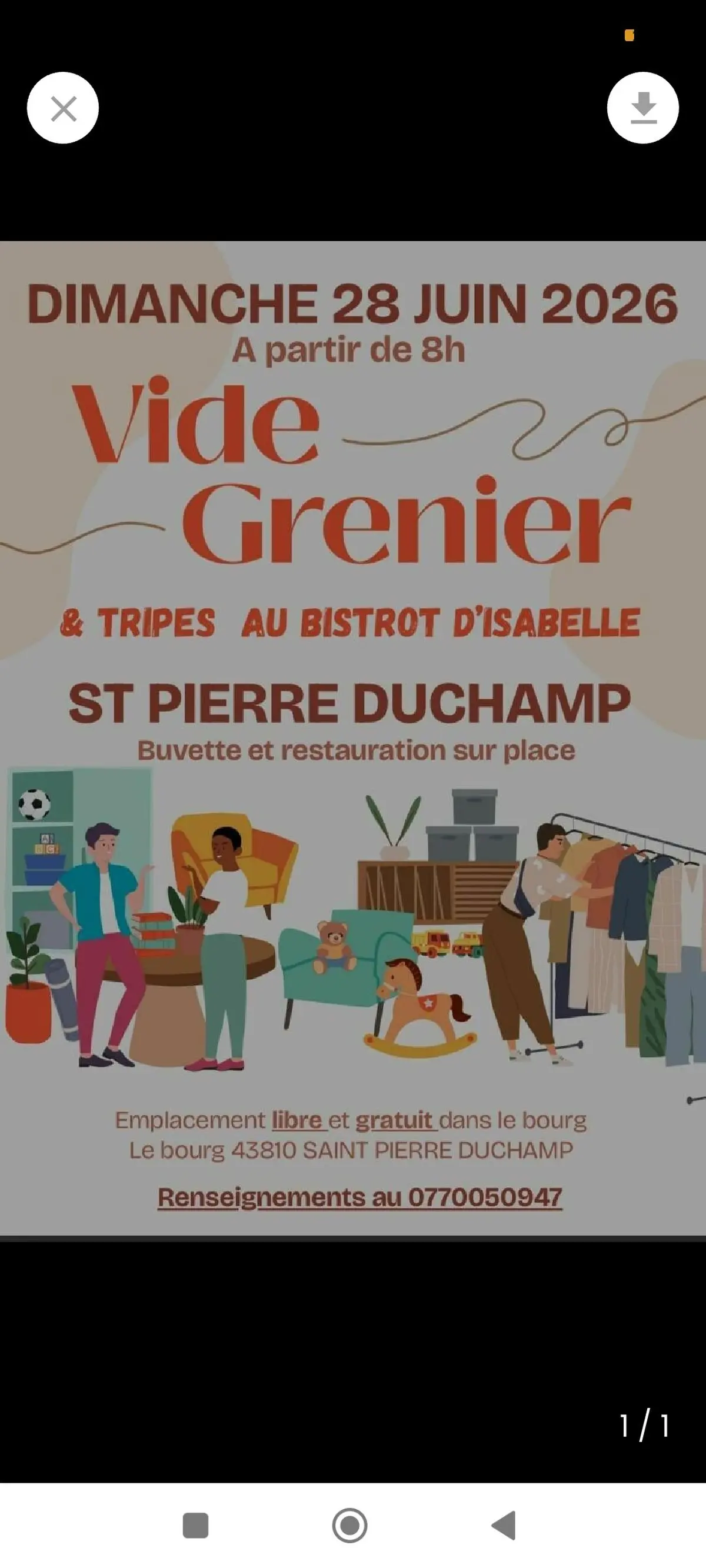 Tripes Vide grenier 