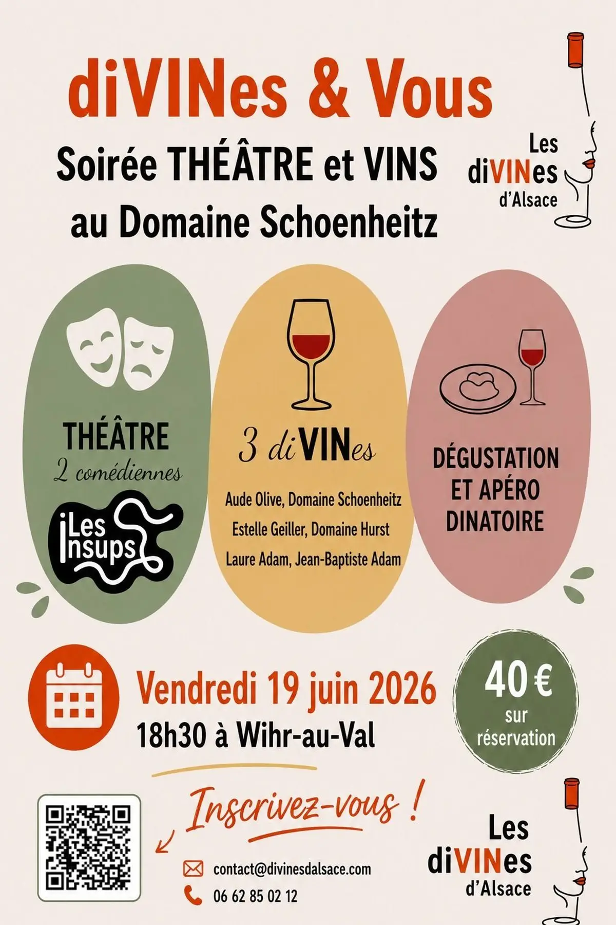 Soirée théâtre et vins au Domaine Schoenheitz