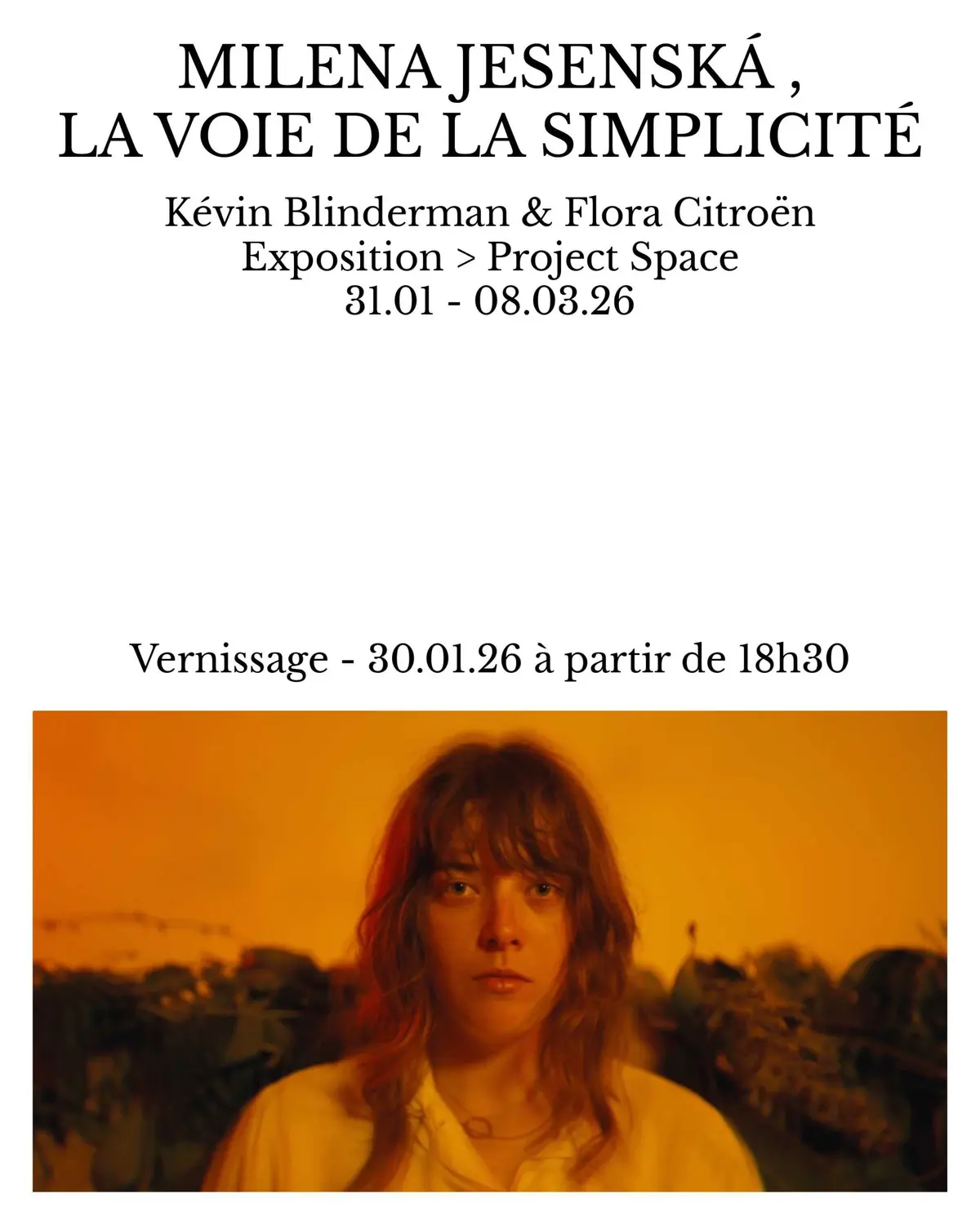 Vernissage de l'exposition Milena Jesenská, La Voie de la Simplicité