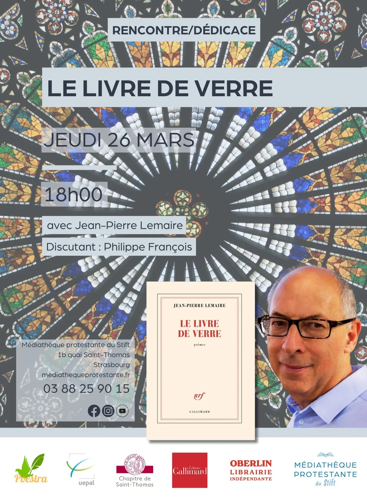 Le livre de verre avec Jean-Pierre Lemaire discutant Philippe François Poestra 2