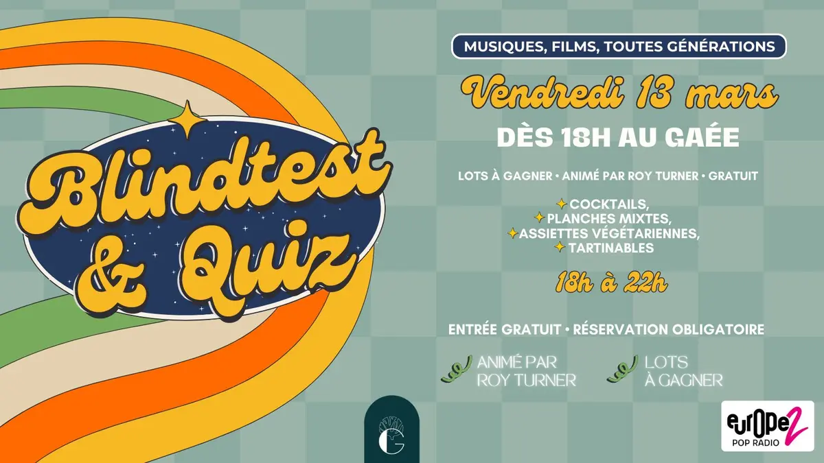 Soirée à la Rochelle Blindtest & Quiz : le jeu pour défiez vos amis