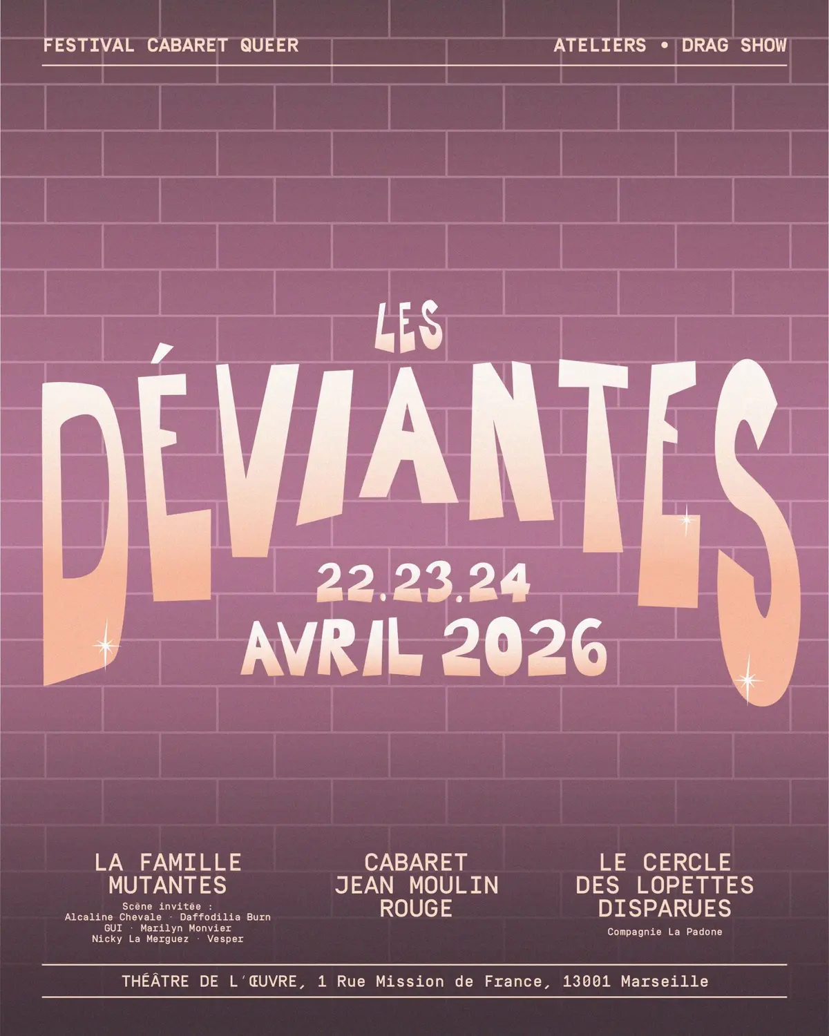 Les Déviantes | Festival Cabaret Queer