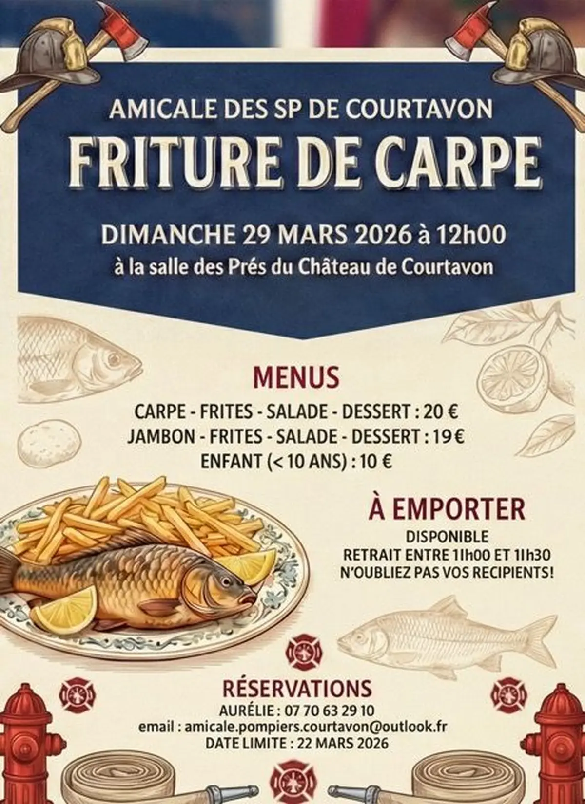 Repas carpe frite ! 