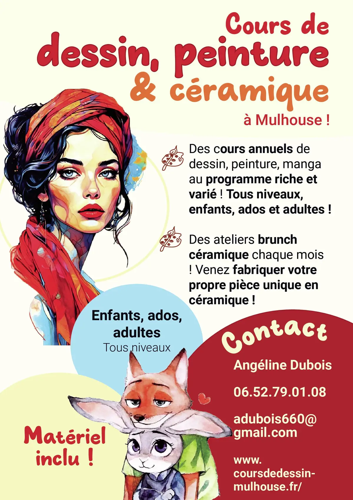 Cours dessin peinture enfants