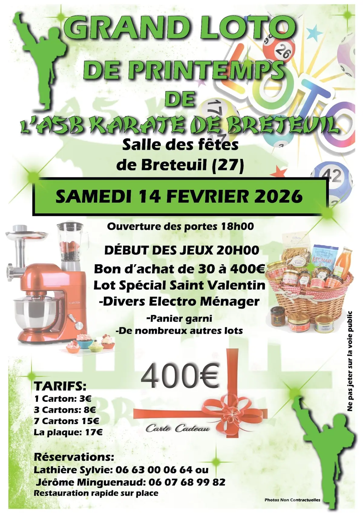 Super loto de l' ASB karaté 