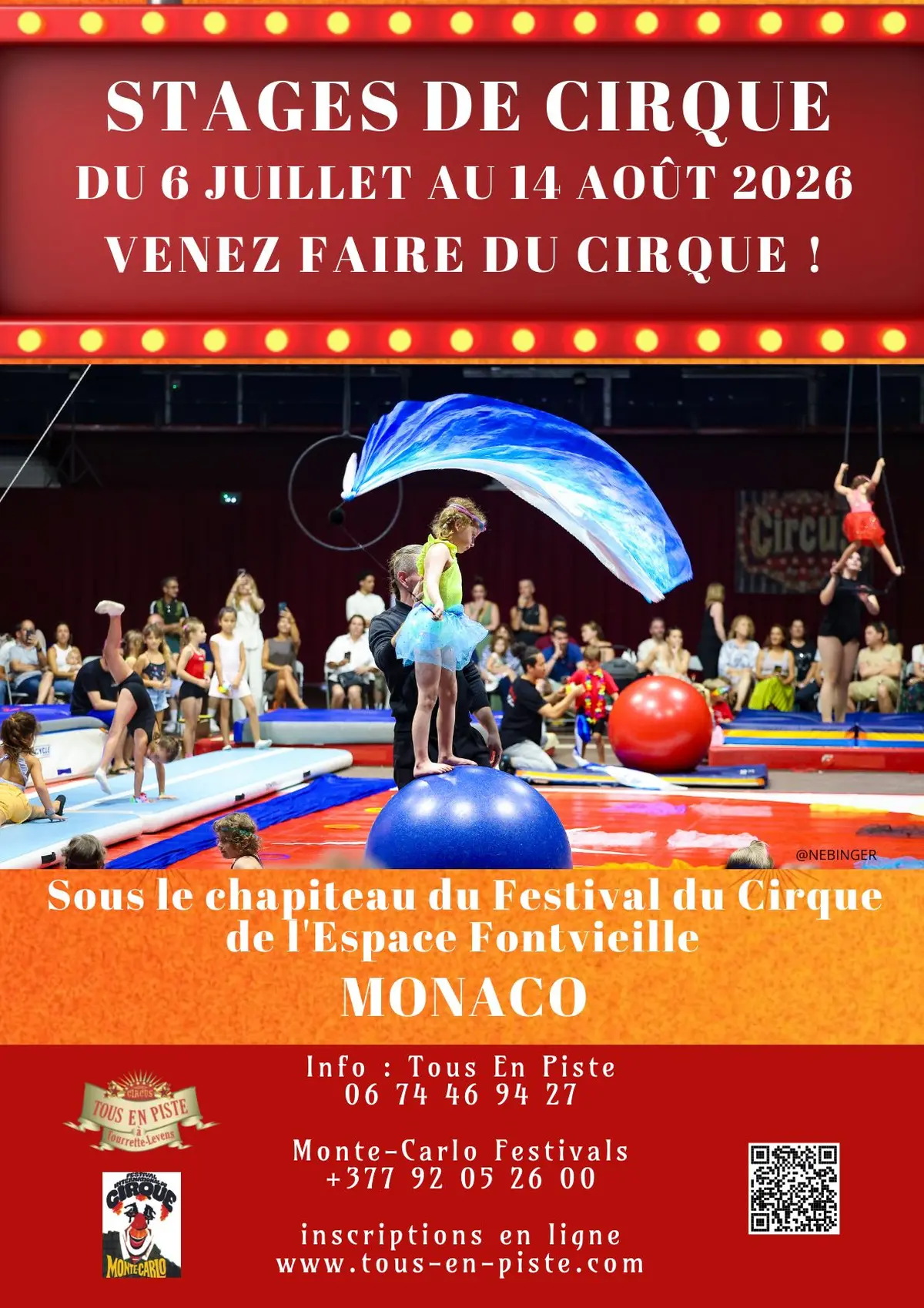 Stages de cirque à Monaco