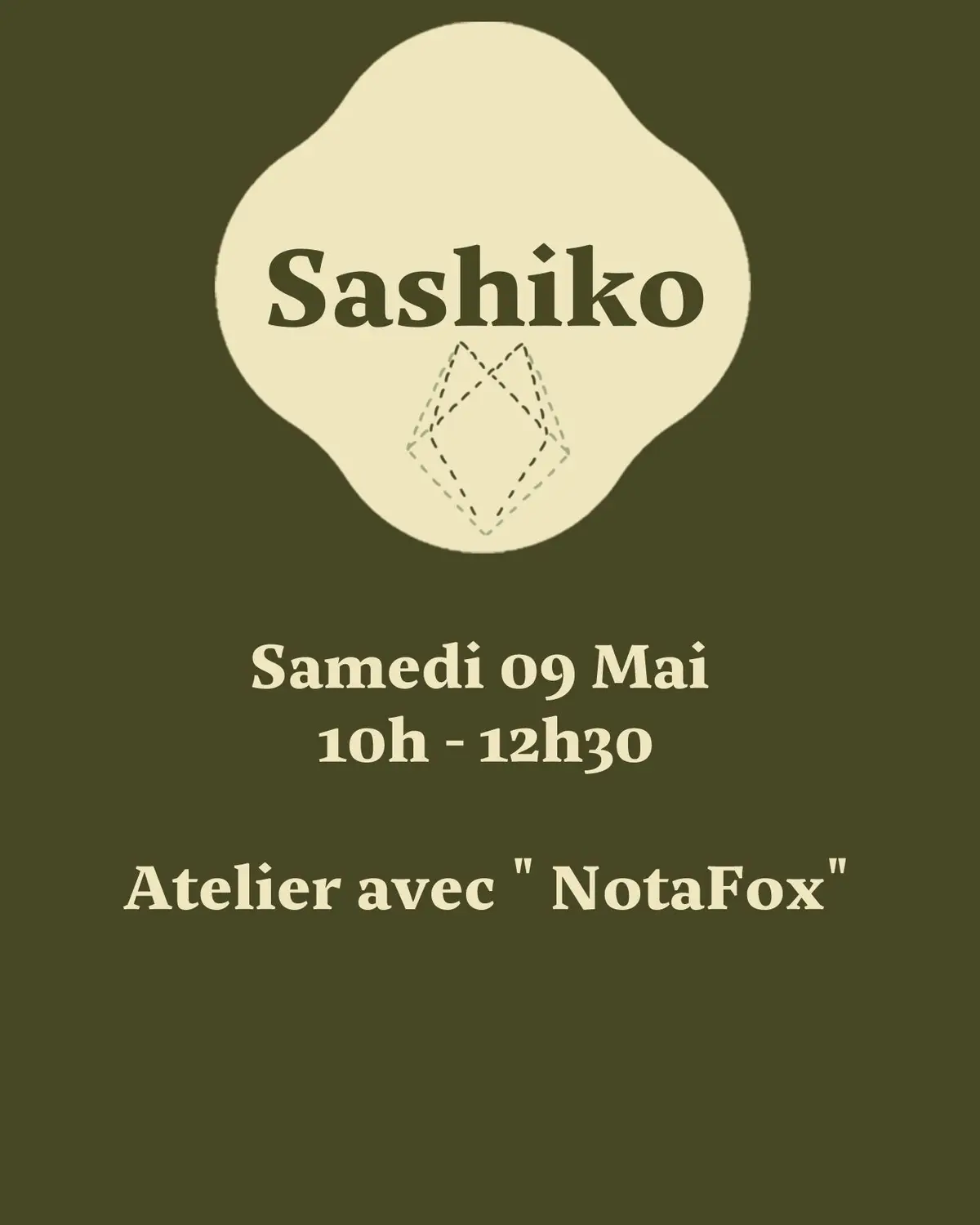 Atelier Sashiko avec Not a Fox