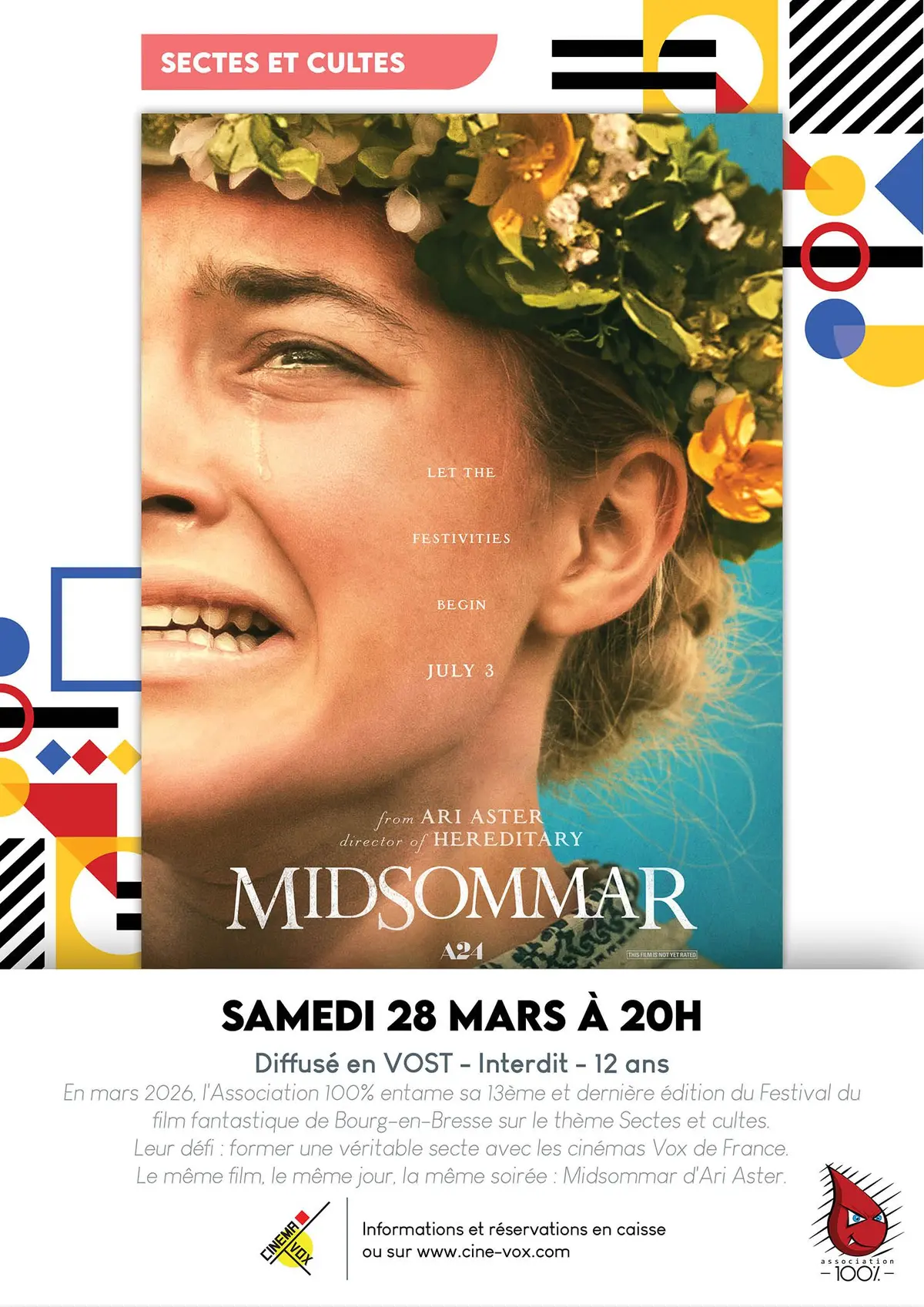 Soirée Sectes et cultes des Vox de France : Midsommar