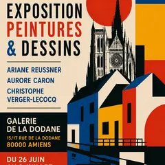 Exposition Peintures Dessins - collectif A Contre-Courant - Galerie de la Dodane