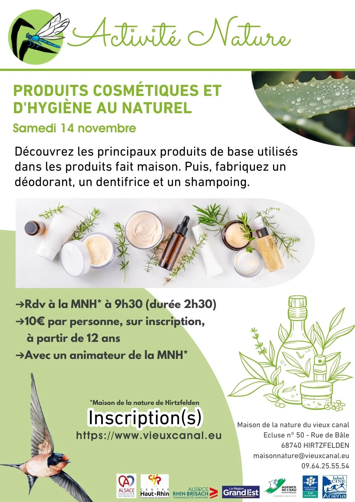 Produits cosmétiques et d'hygiène au naturel