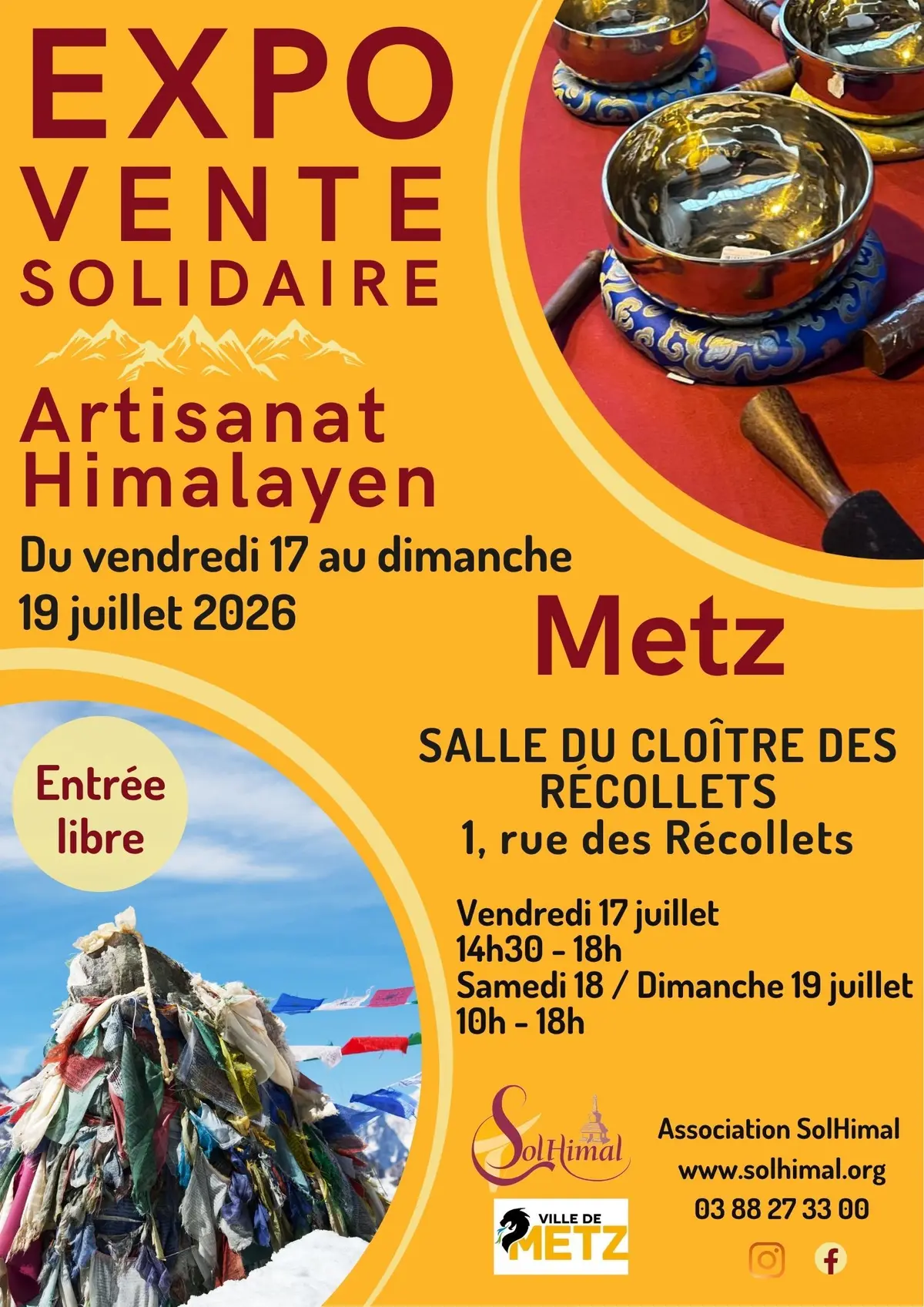 Exposition-vente solidaire d'artisanat himalayen
