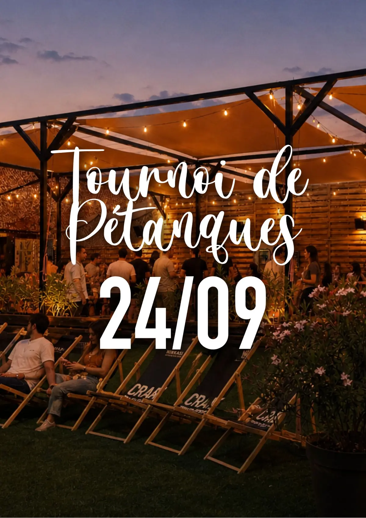 Tournoi de pétanques à la Guinguette