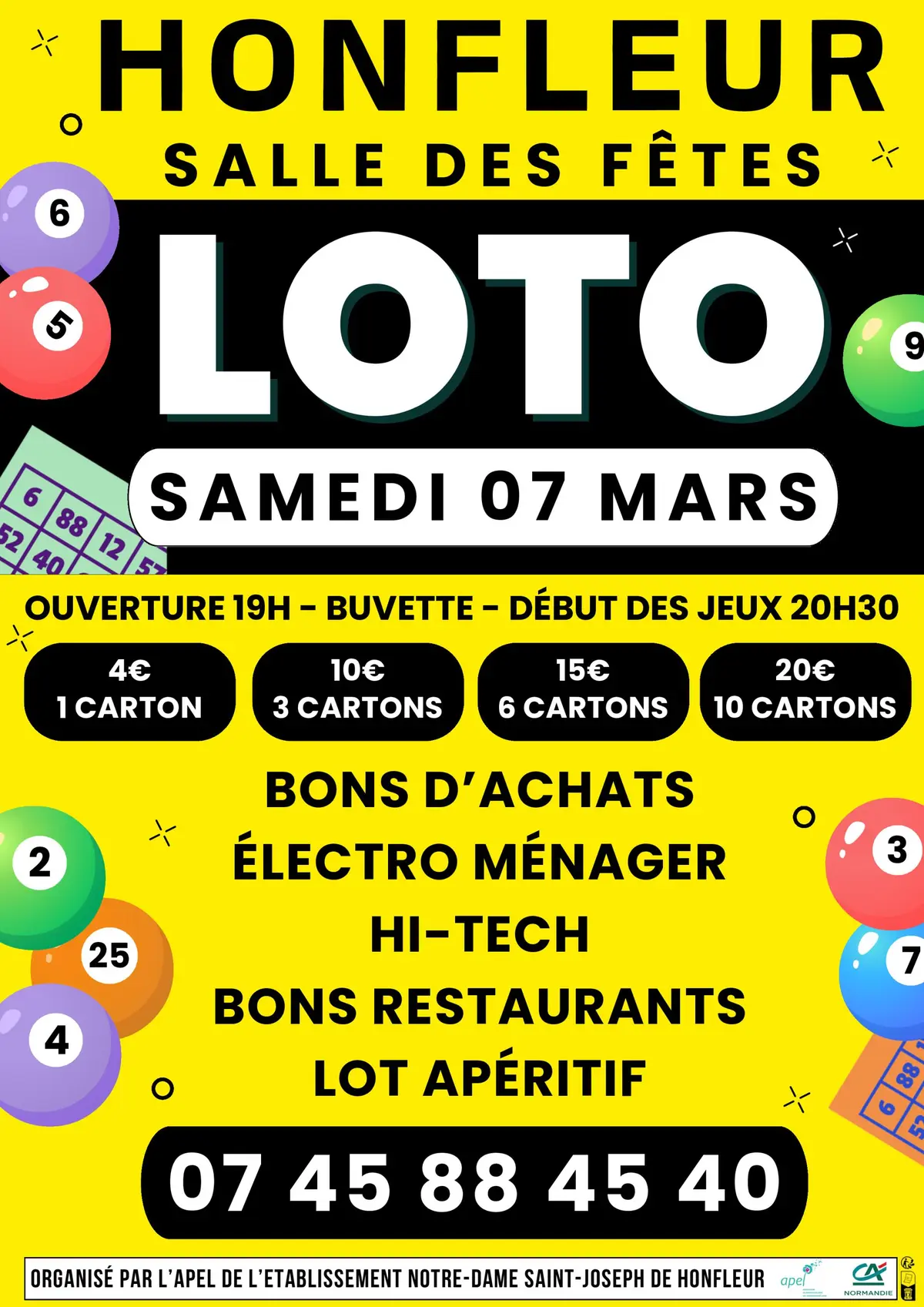 Loto de l’APEL Notre-Dame Saint-Joseph : Venez tenter votre chance !