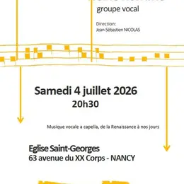 Concert de fin de saison - ensemble vocal Sine Nomine