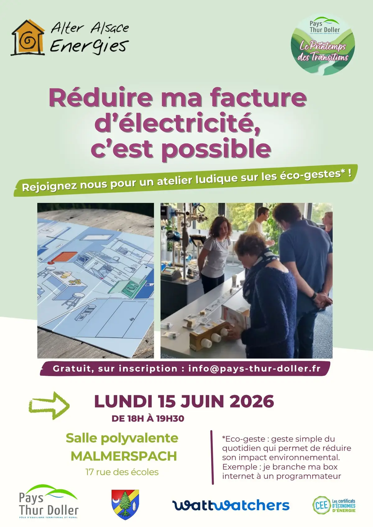 Atelier ludique sur les éco-gestes