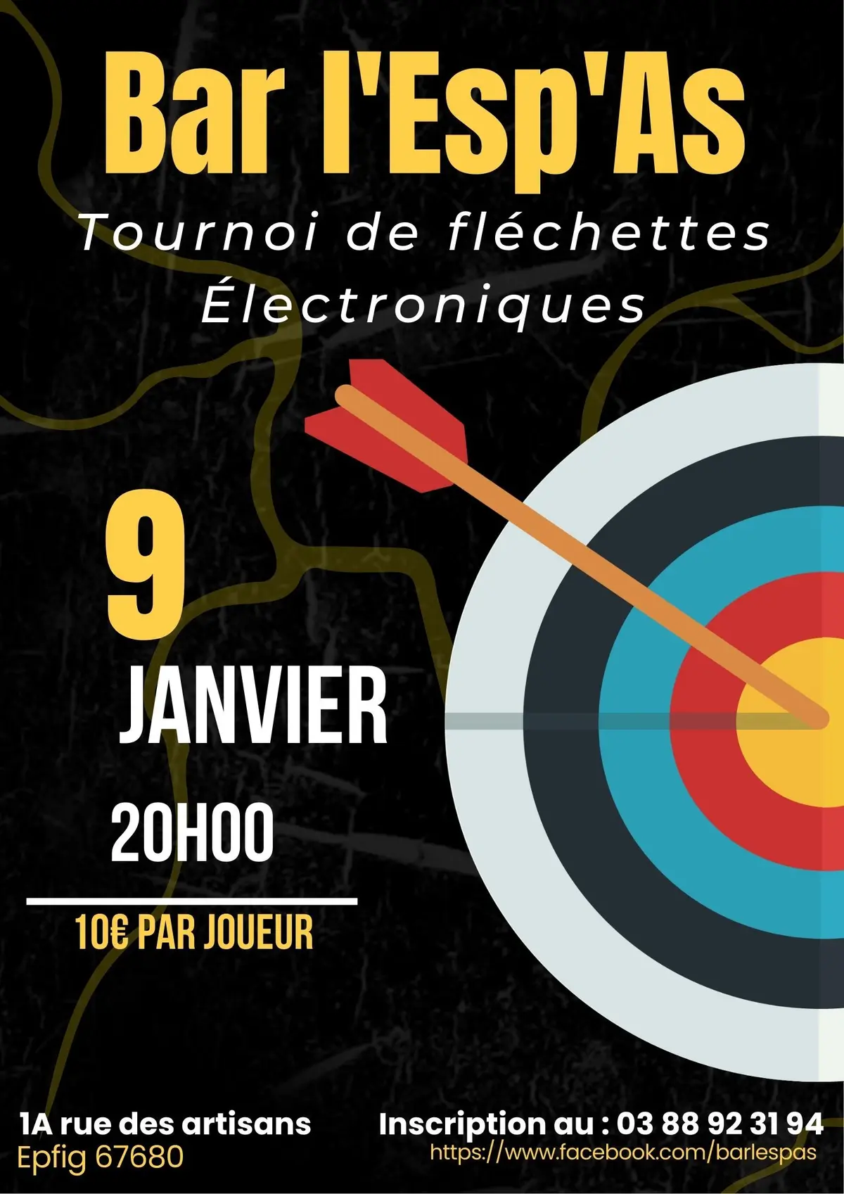 Tournoi de fléchettes