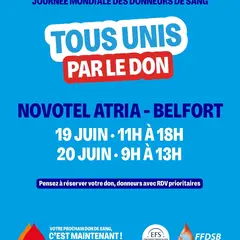Collecte de sang - Journée Mondiale du don de sang de Belfort