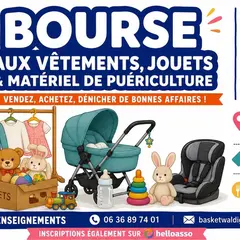 Bourse aux vêtements, jouets et matériel de puériculture 2026