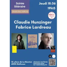 Soirée littéraire Claudie Hunzinger et Fabrice Lardreau - Forêts d'écriture 