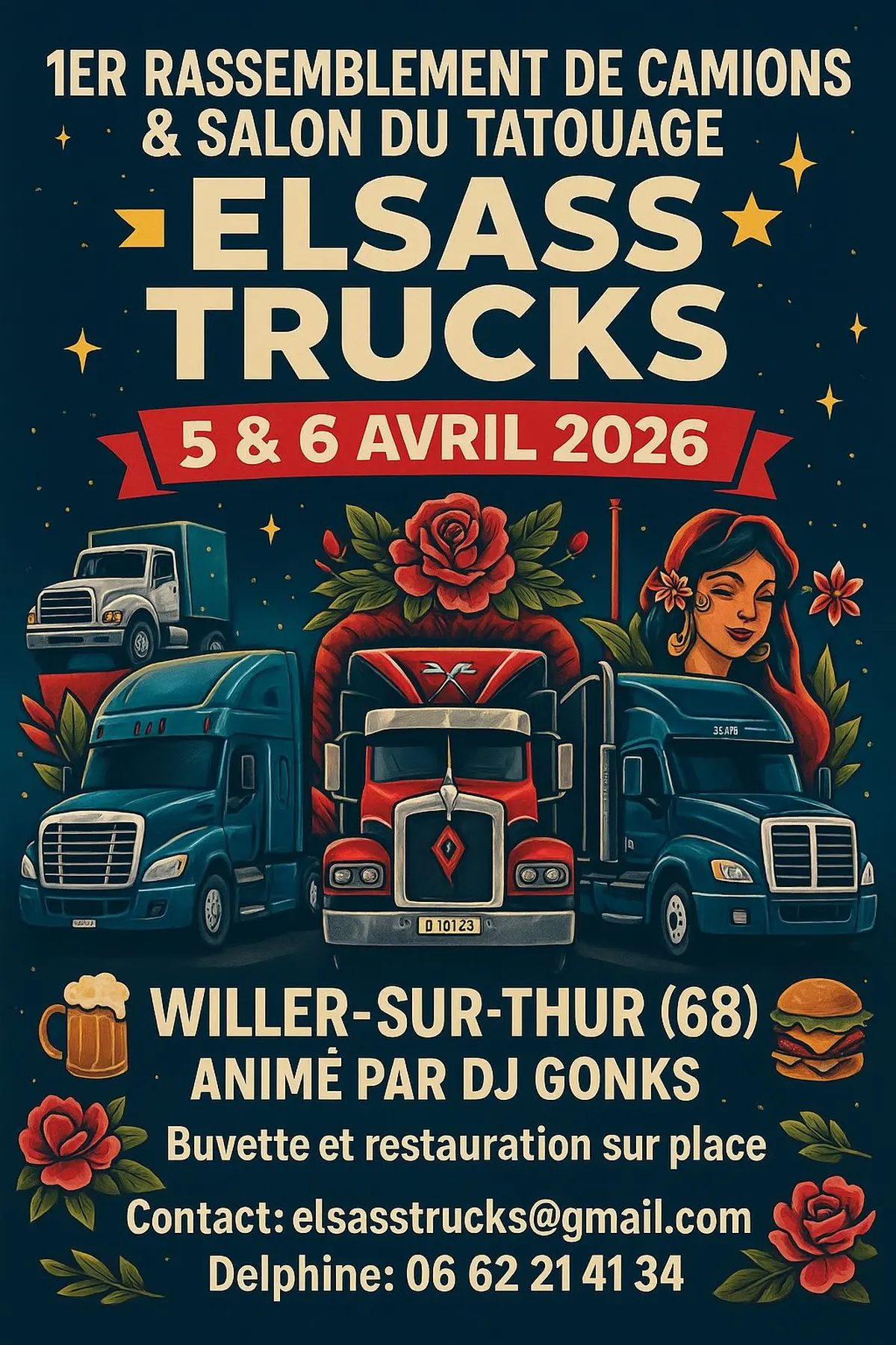 Camions, tatouage et pin-up : le show débarque à Willer sur Thur