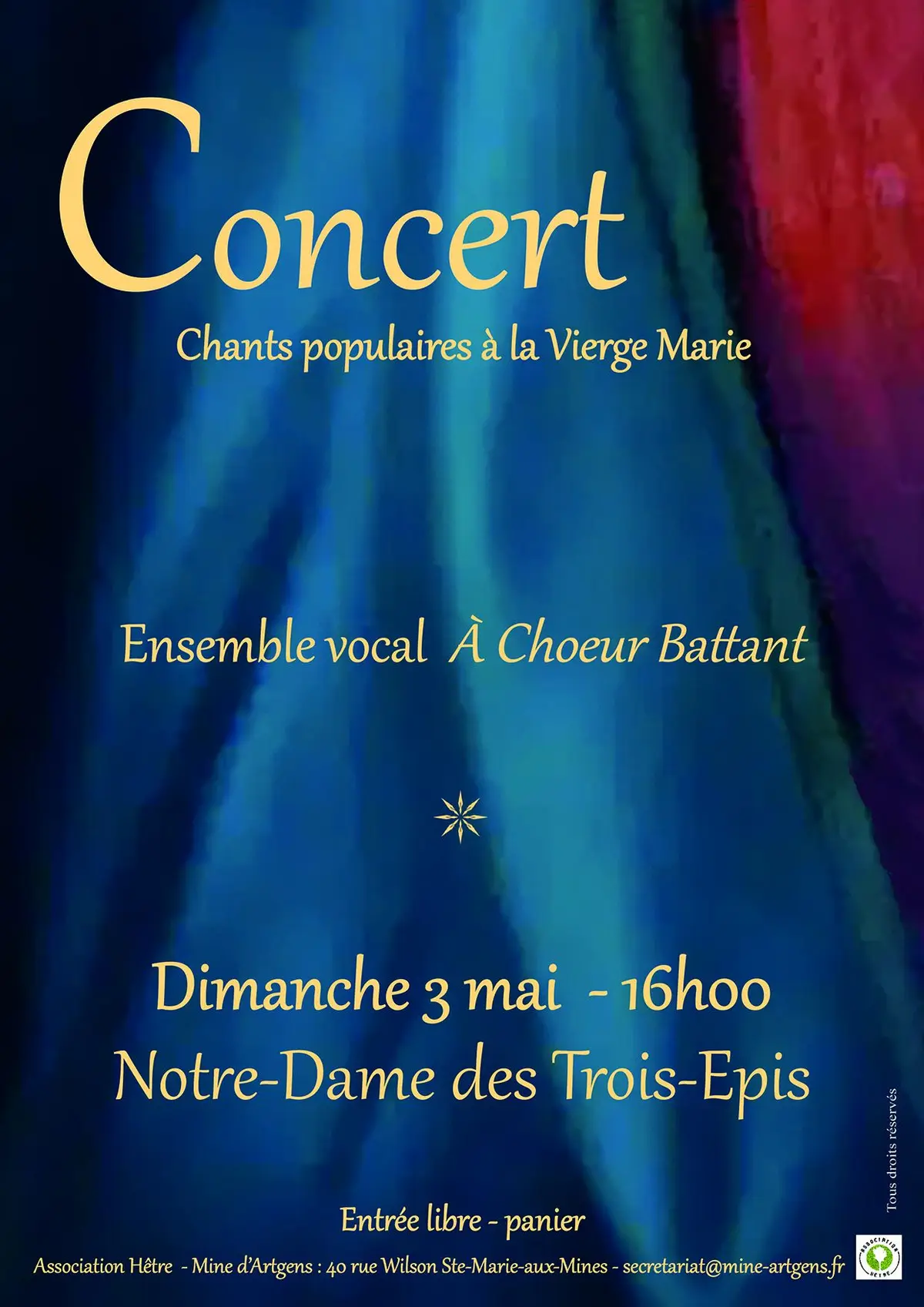 Concert de printemps de l'ensemble vocal A Choeur Battant