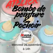 Atelier bombe de peinture et pochoir