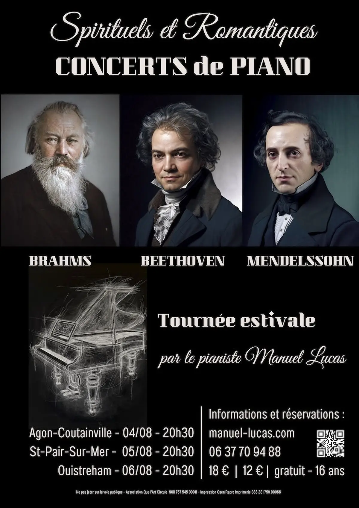 Spirituels et romantiques au piano - Beethoven, Brahms et Mendelssohn